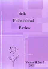 Sofia Philosophical Review, 2008/ Volume ІI, No.2
