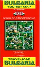 Karta: Bulgaria Tourist Map / Travel map