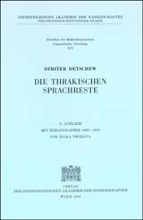 Die thrakischen Sprachreste