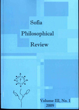 Sofia Philosophical Review, 2009/ Volume III, No.1