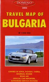 Travel map of Bulgaria – 1:540 000