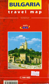 Karta na Bulgariia (bulgarski/angliiski)
