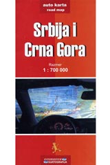 Karta: Surbiia i Cherna gora / Srbija I Crna Gora